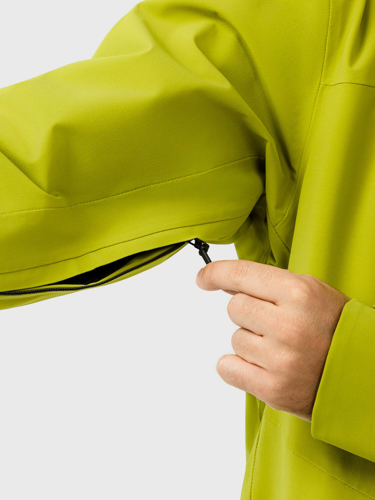 HEAD KORE NORDIC Insulated Ski Jacket Mens in Marsh Green - sleeve pocket detail