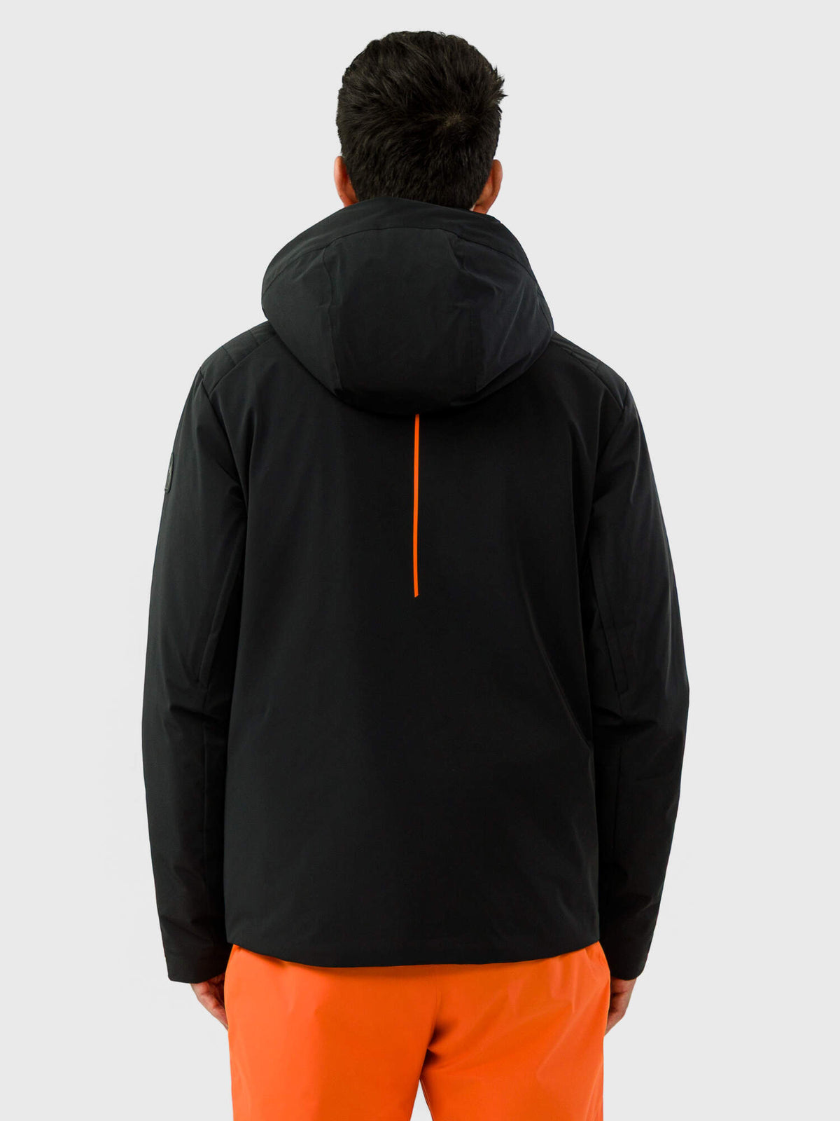 HEAD IMMENSITY Mens Insulated Ski Jacket in Black - on model back