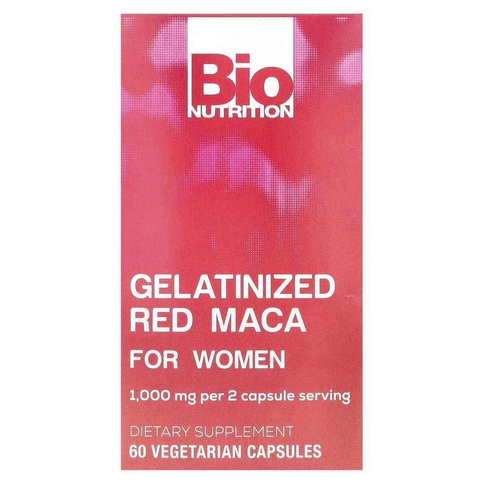 Bio Nutrition Gelatinized Red Maca For Women, 60 Vegetarian Capsules