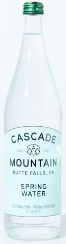Cascade Mountain Spring Water, Case of 12, 12 fl oz Bottles