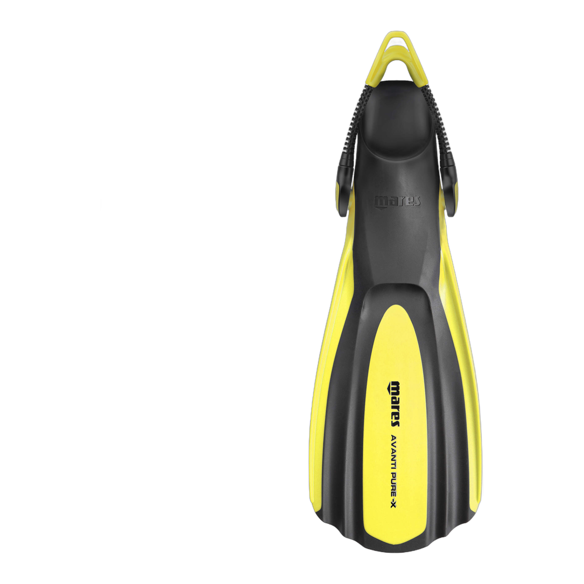 Mares Avanti Pure X Diving Fins in Yellow - front view