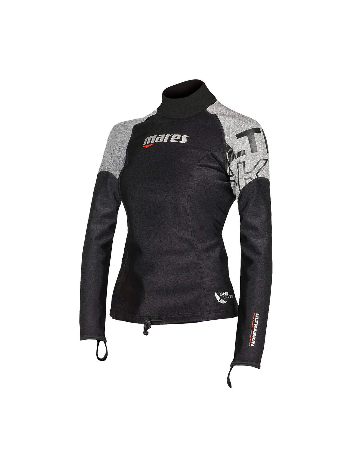 Mares Ultra Skin She Dives Womens Long Sleeve Top - front view