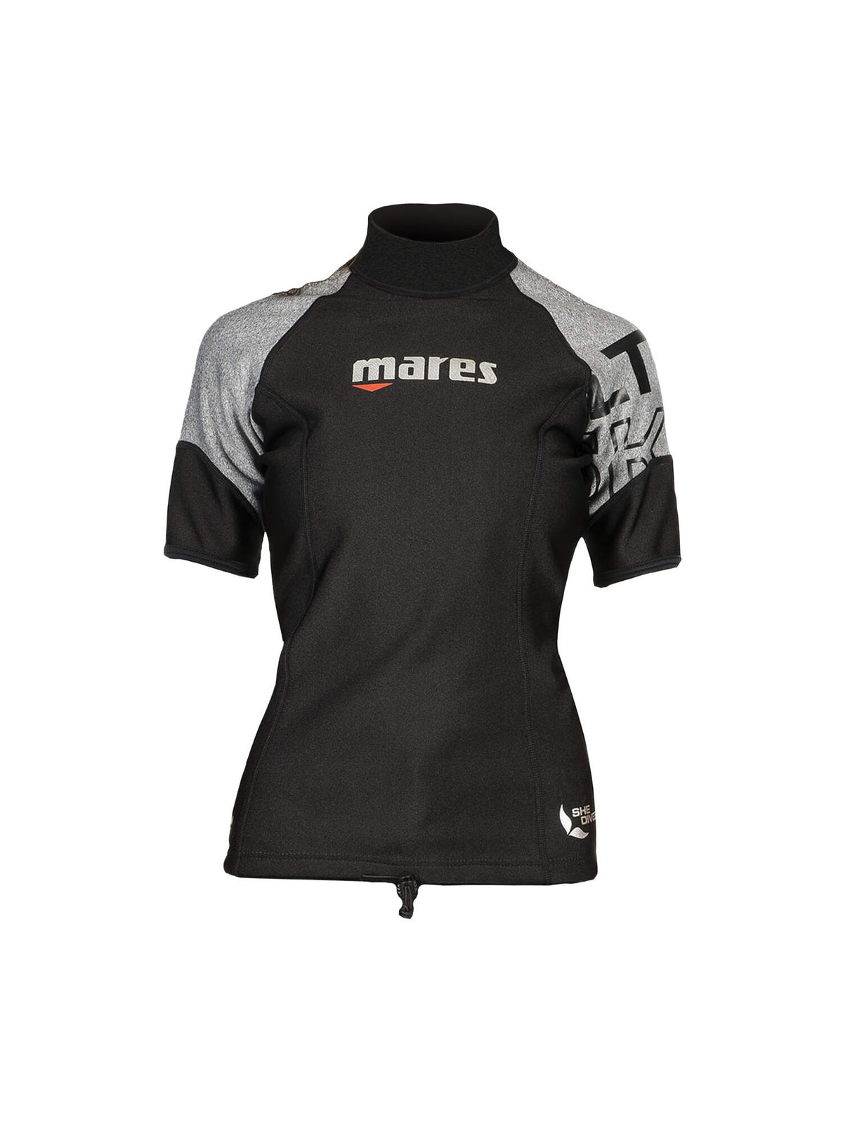 Mares Ultra Skin She Dives Womens Short Sleeve Top - front view