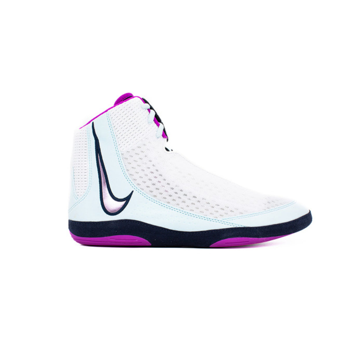 Nike Inflict 4 White/Hyper Glacier/Blue Obsidian Wrestling Shoes