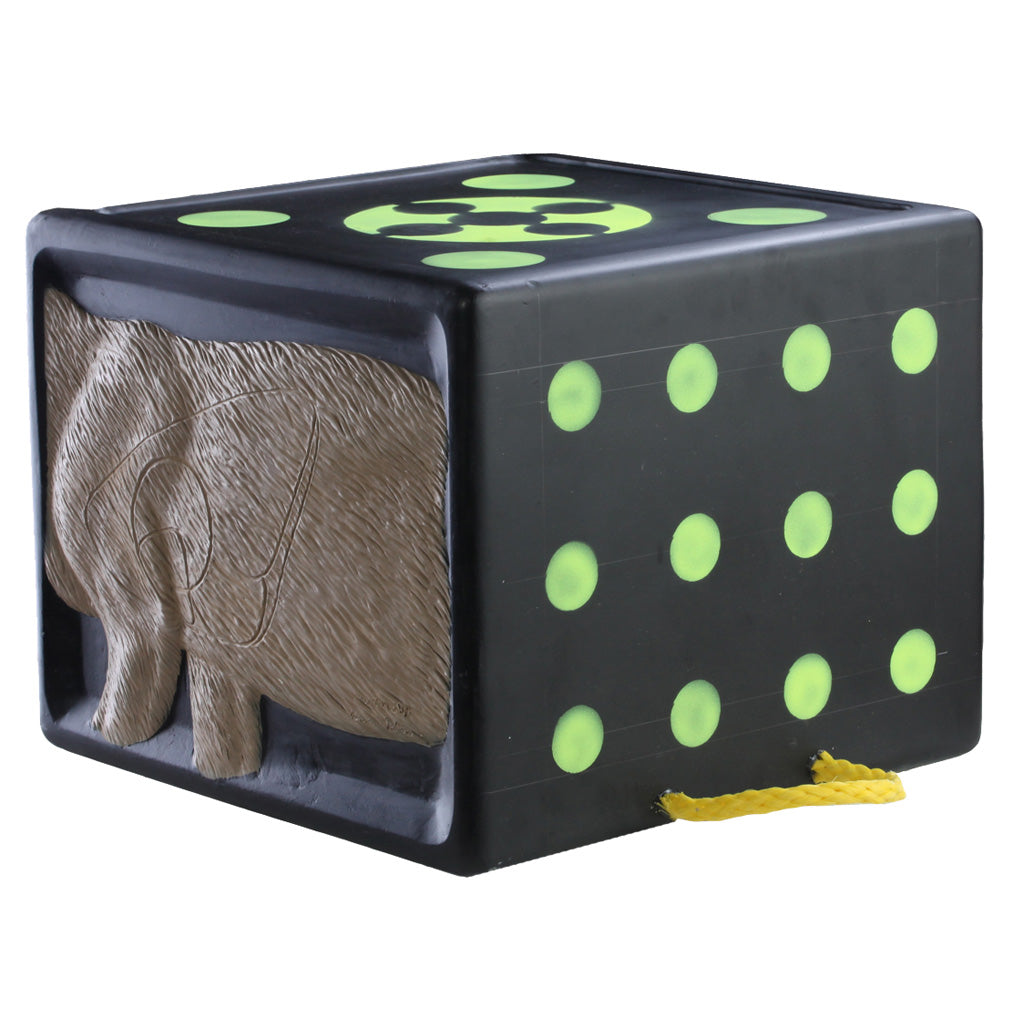 Rinehart RhinoBlock Target in Black/Tan - Front View
