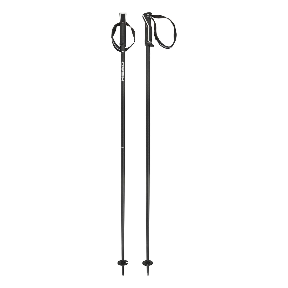 Head Frontside black white Ski Poles - official product view
