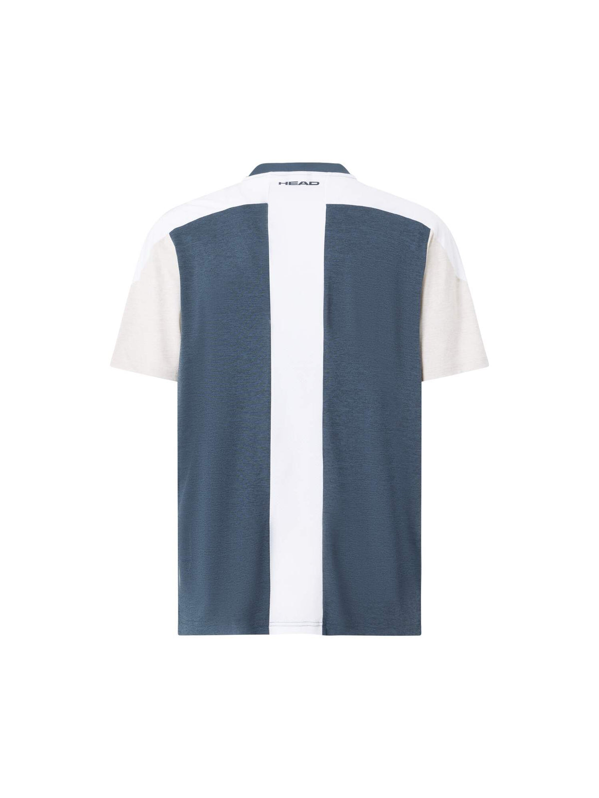 HEAD PLAY Tech Mens Tennis Polo Shirt in Navy - back view