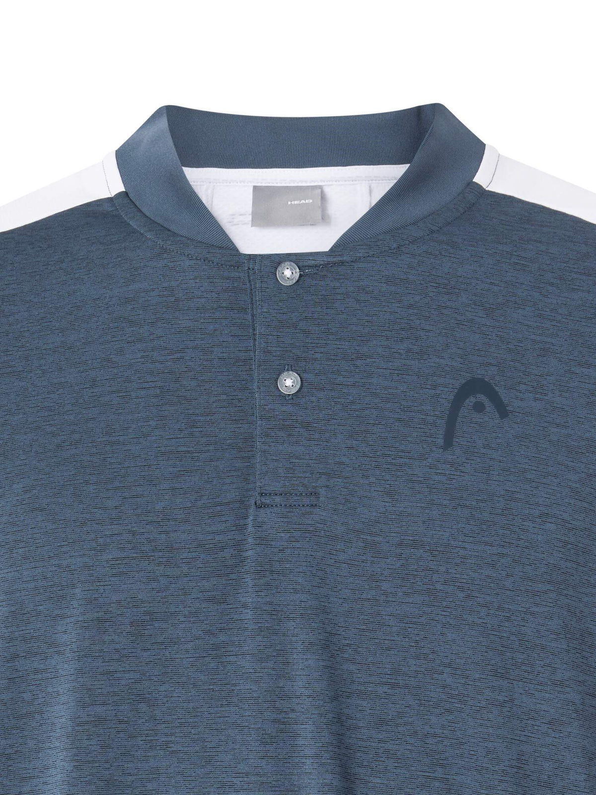 HEAD PLAY Tech Mens Tennis Polo Shirt in Navy - detail