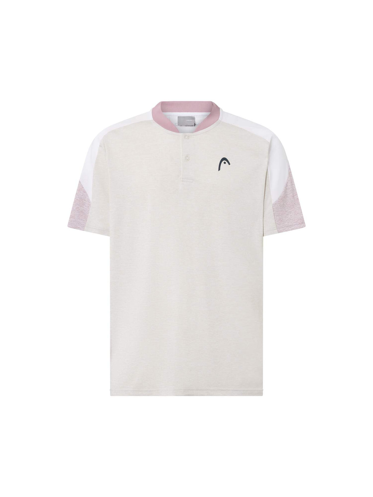 HEAD PLAY Tech Mens Tennis Polo Shirt in White - front view