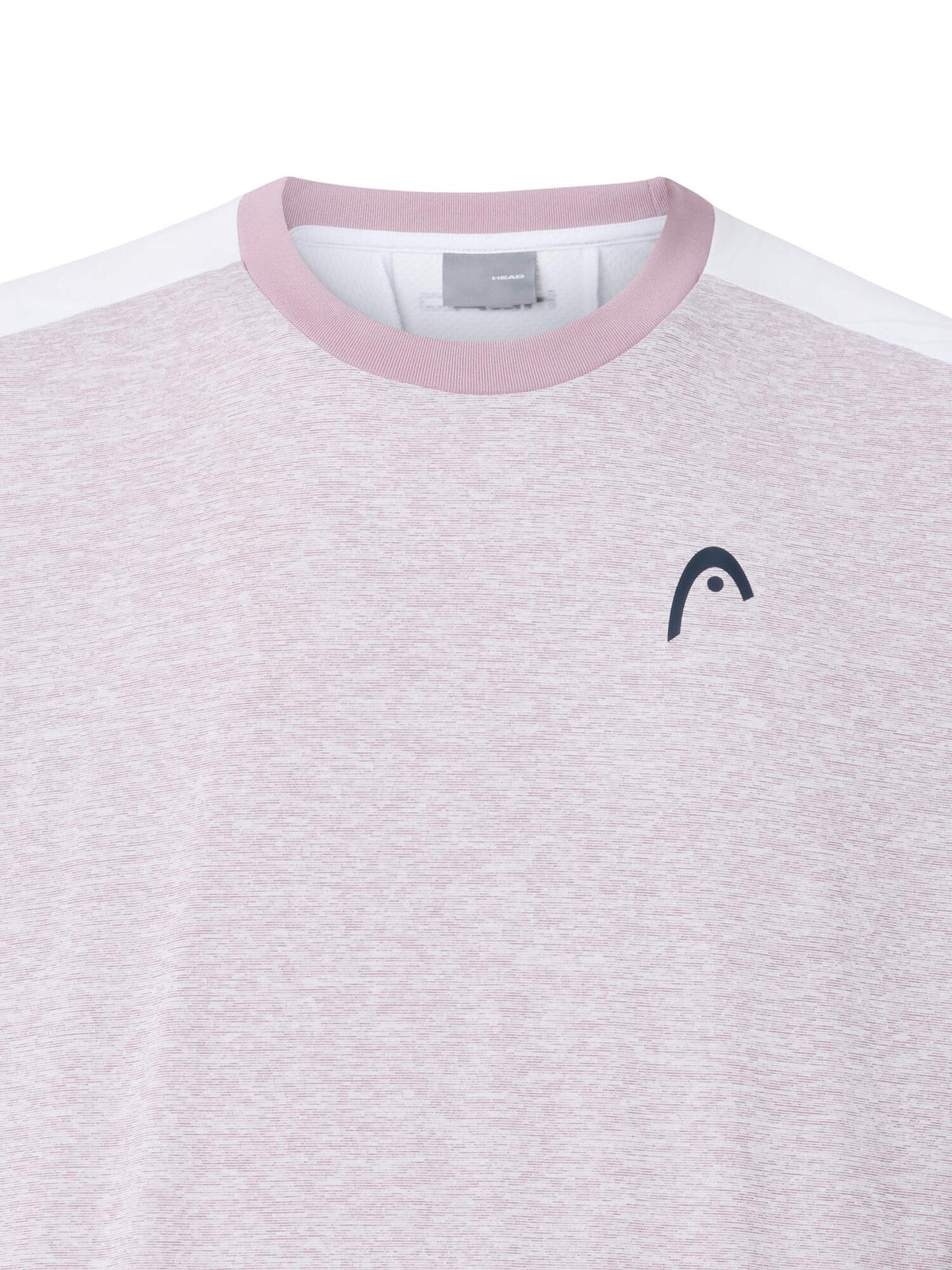 HEAD PLAY Tech Mens Tennis T-Shirt in Dirty Lilac - detail