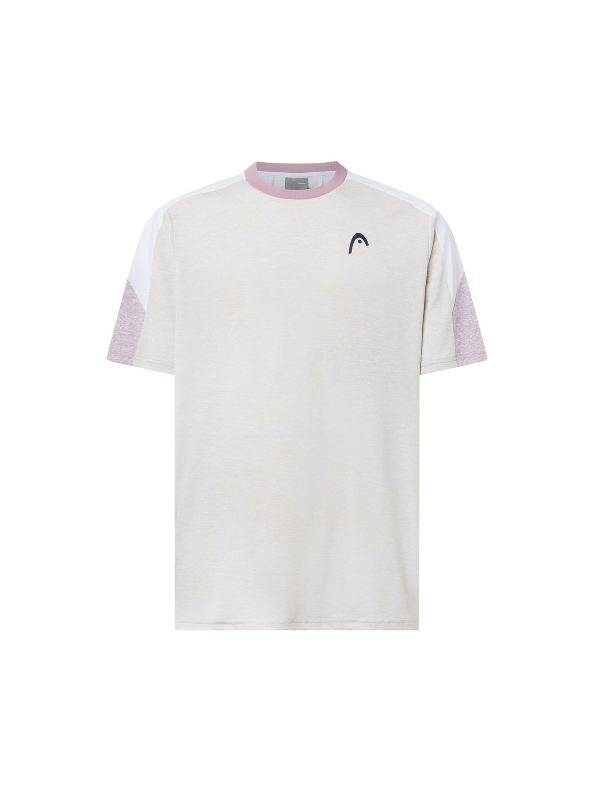 HEAD PLAY Tech Mens Tennis T-Shirt in White - front view