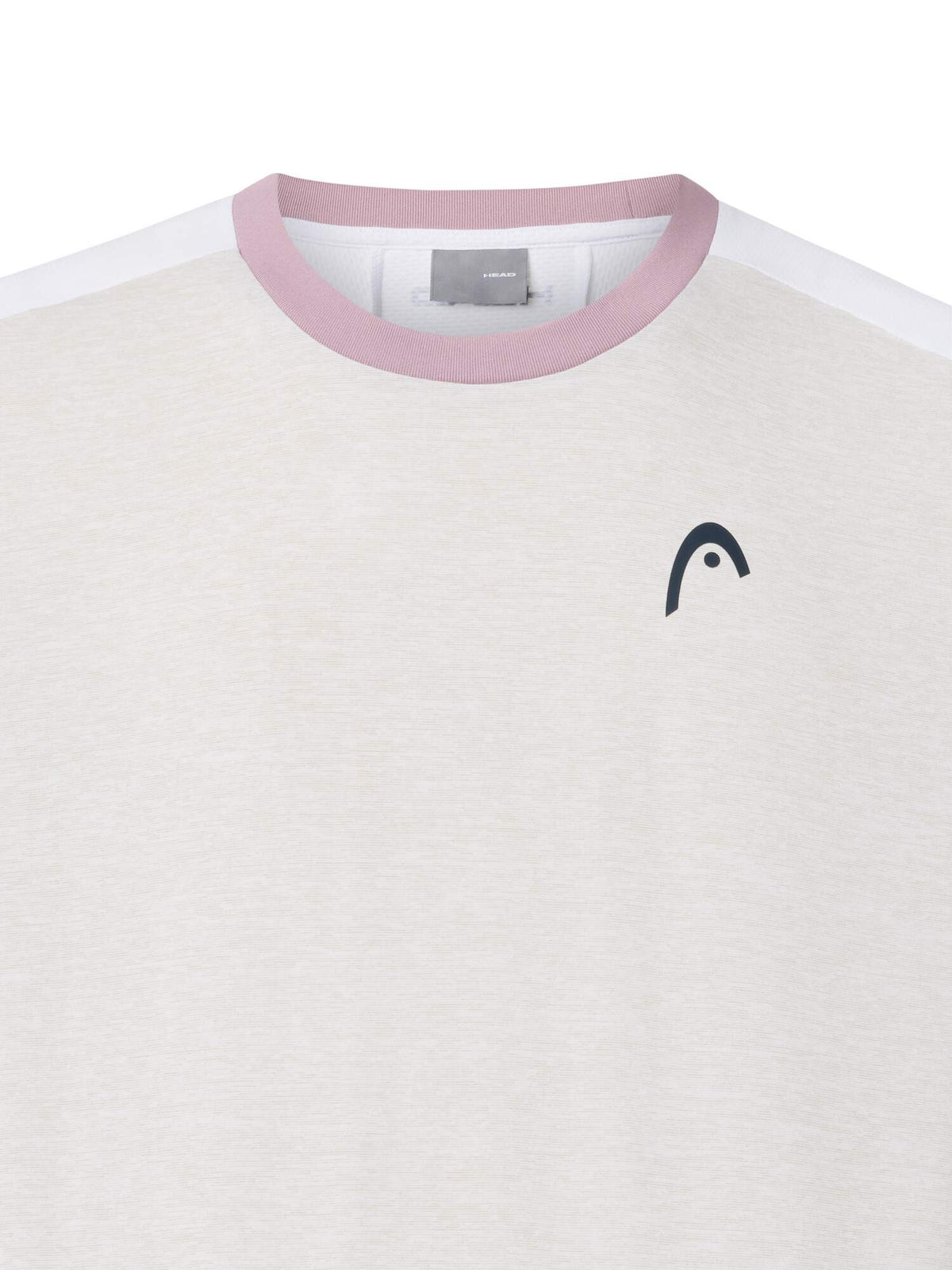 HEAD PLAY Tech Mens Tennis T-Shirt in White - detail