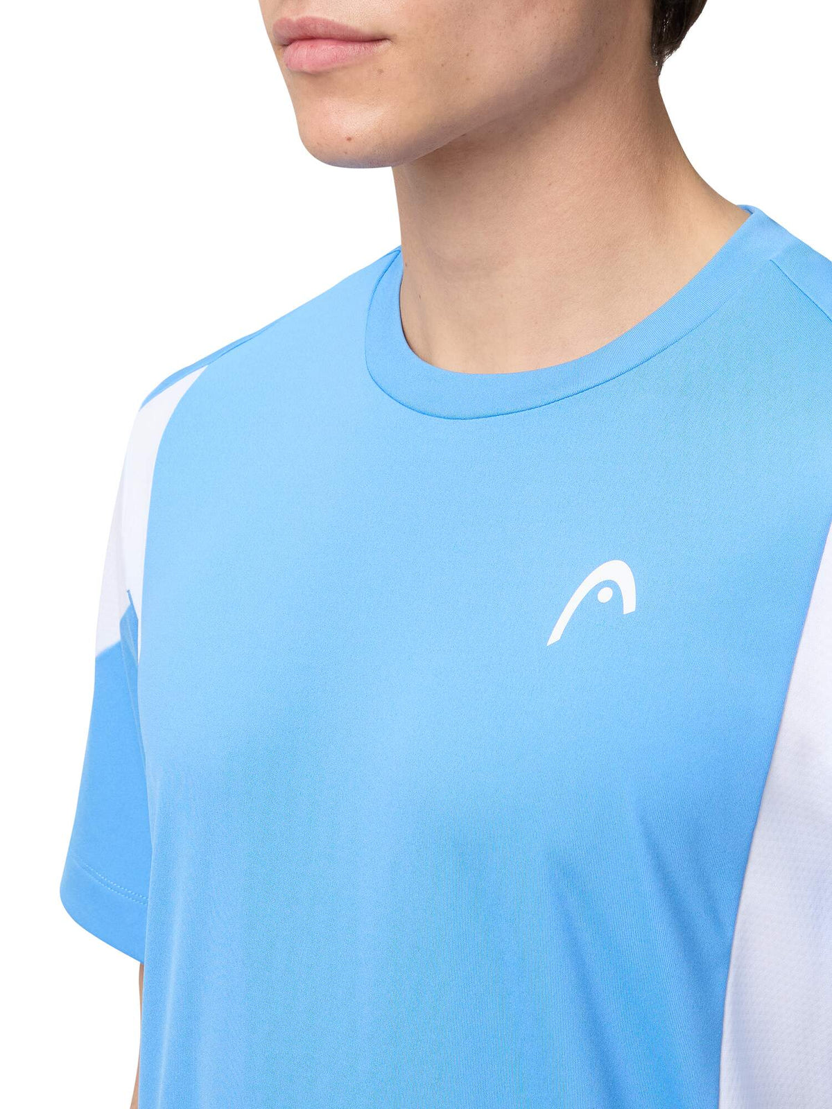 HEAD SLICE Tennis T-Shirt Mens in Airforce Blue/White - detail