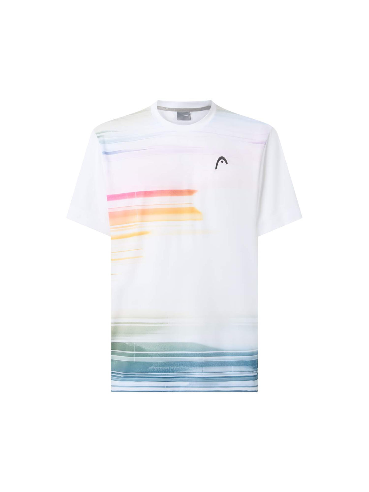 HEAD TOPSPIN Mens Tennis T-Shirt in Purple Print - front view