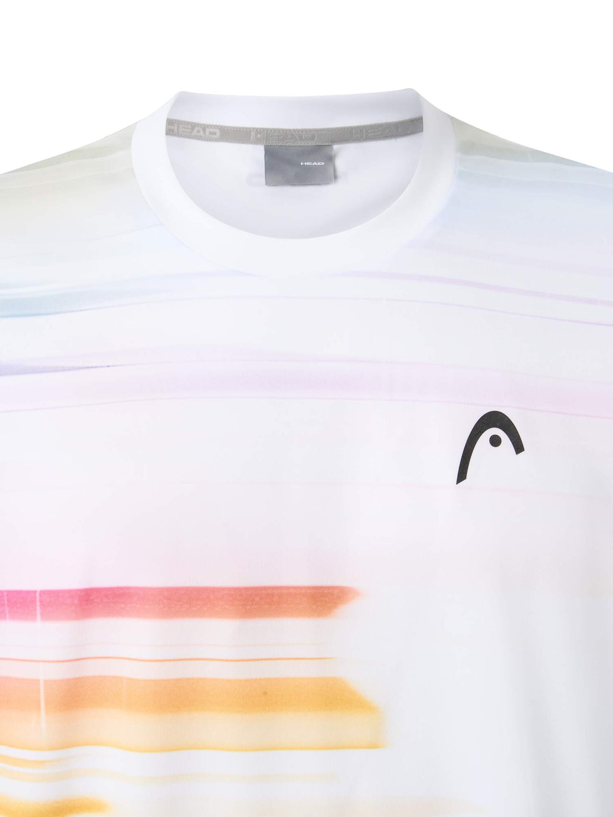 HEAD TOPSPIN Mens Tennis T-Shirt in Purple Print - detail