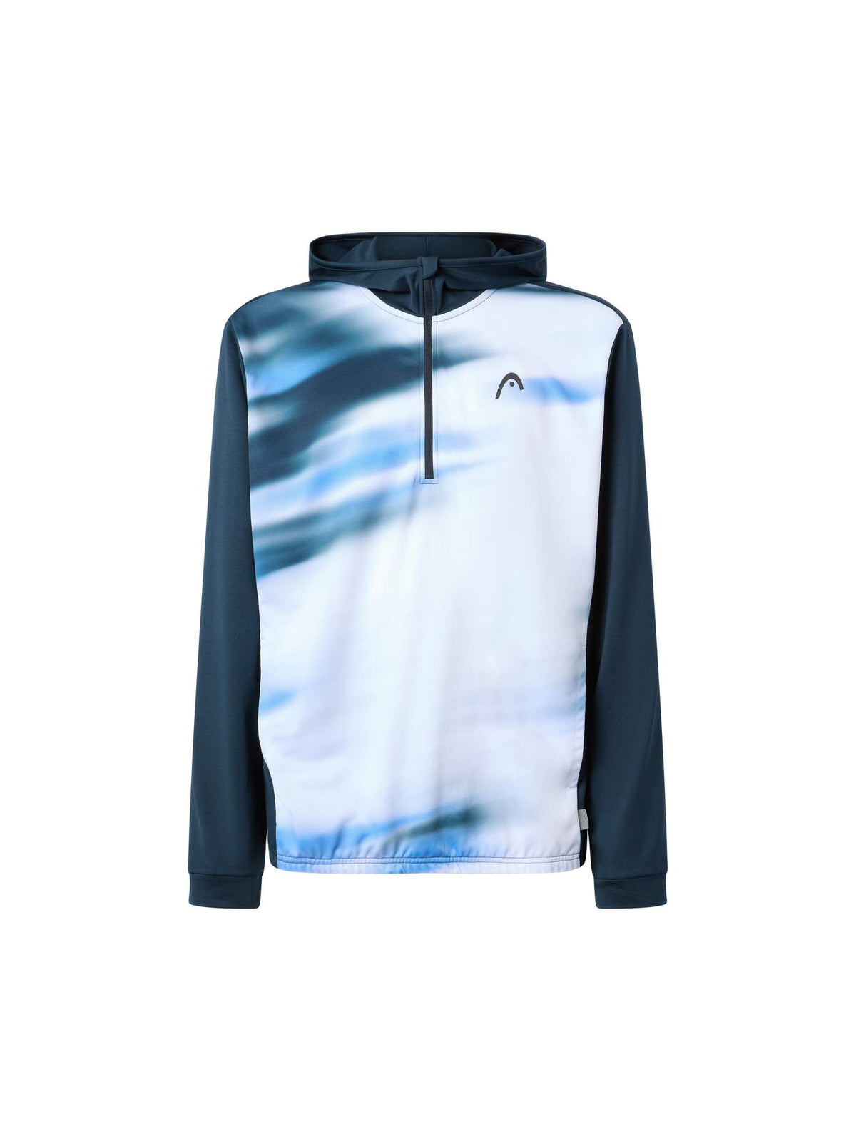 HEAD TOPSPIN Mens Tennis Hoodie, Navy Vision Print in Navy Vision Print - front view