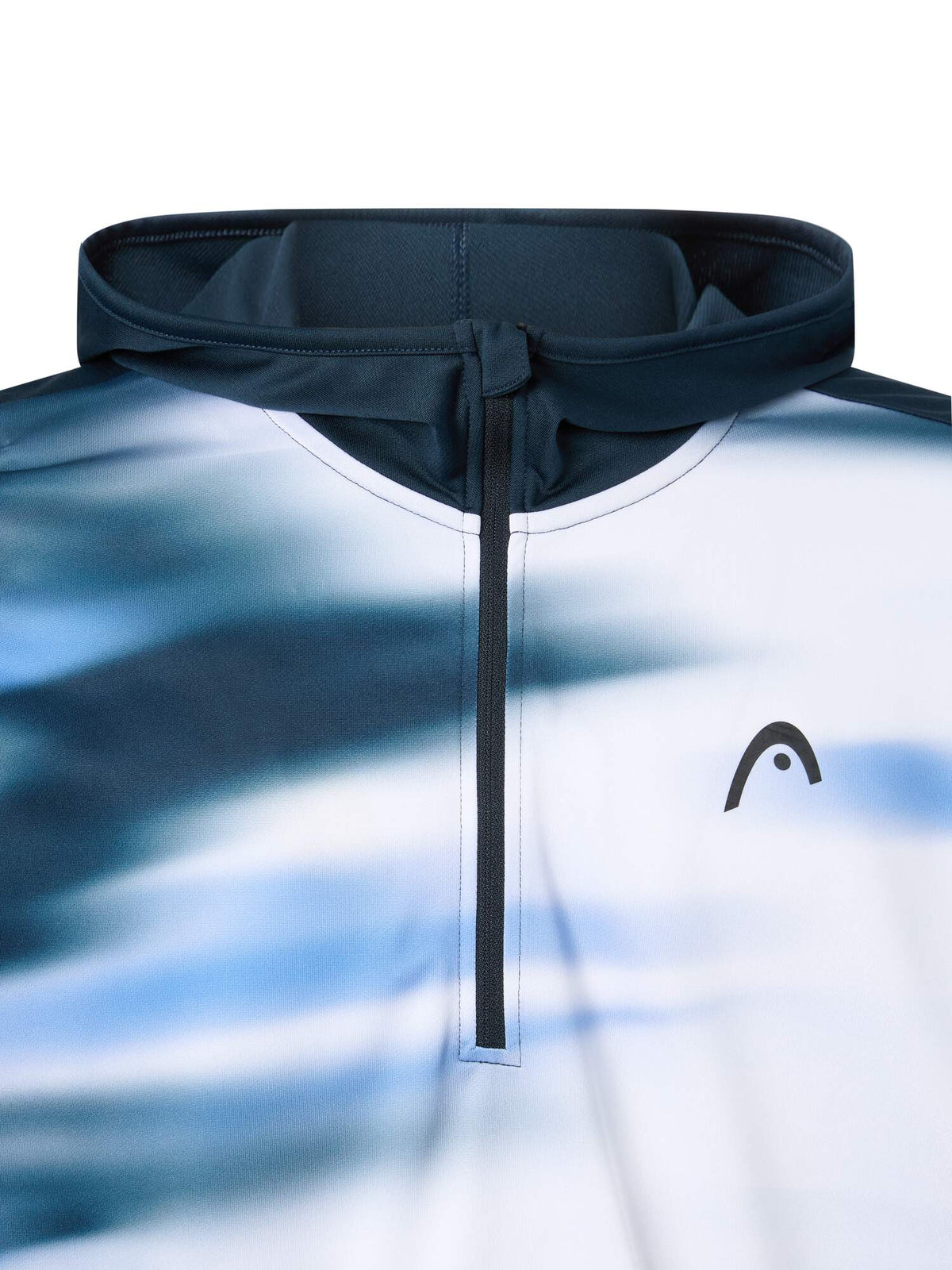 HEAD TOPSPIN Mens Tennis Hoodie, Navy Vision Print in Navy Vision Print - detail