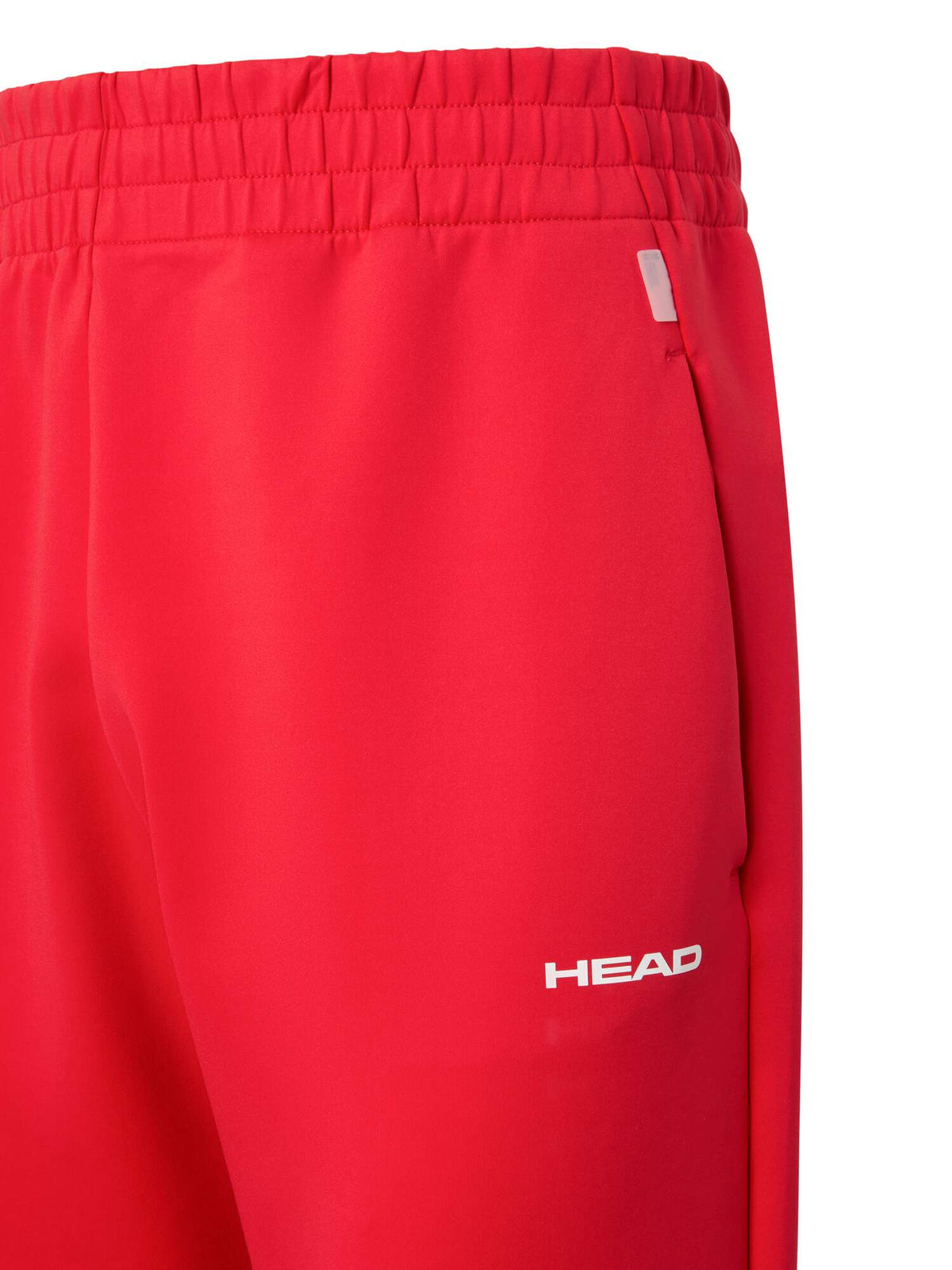 HEAD VISION Mens Tennis Pants, Red in Red - waistband detail