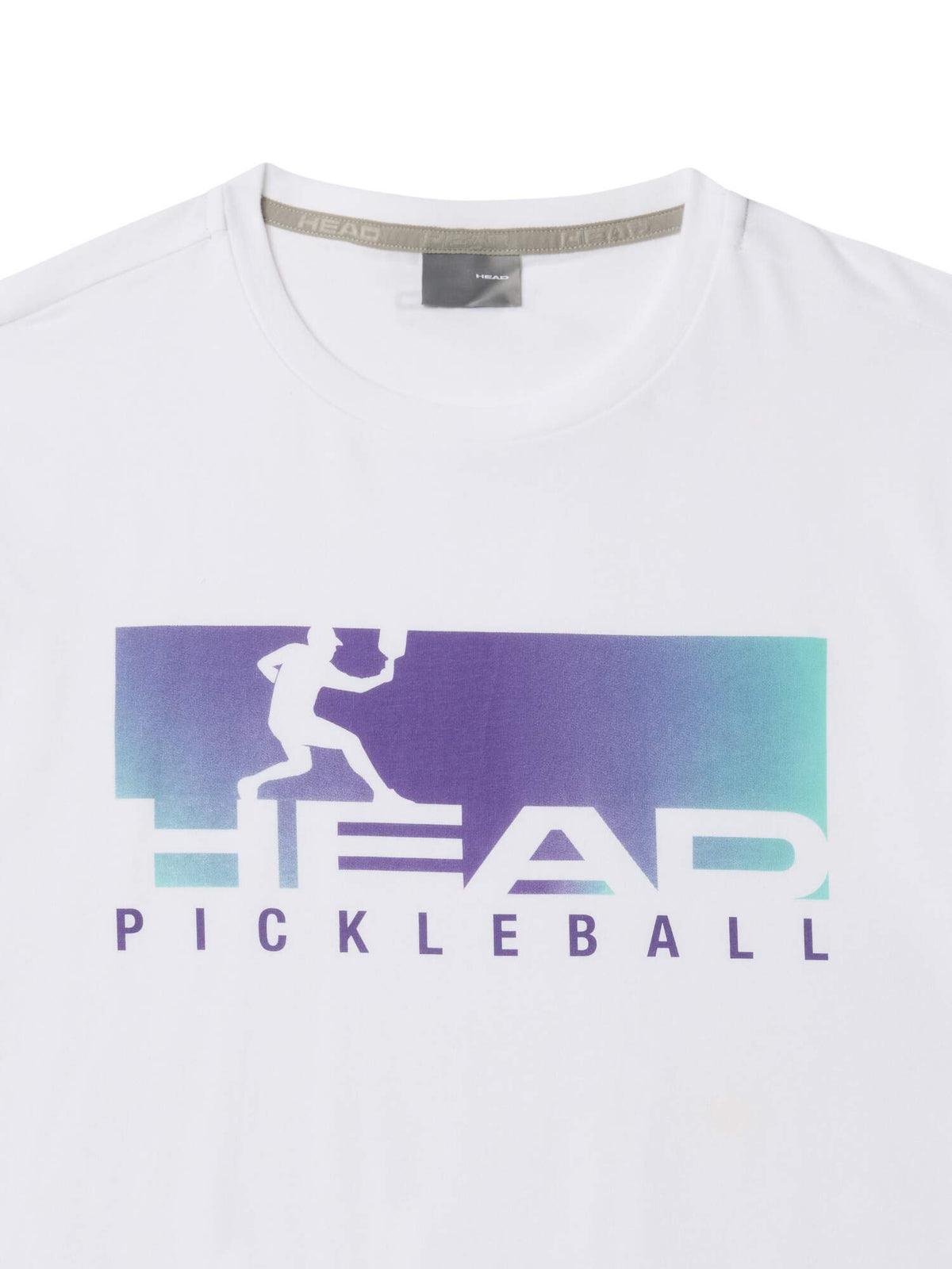 HEAD VISION Pickleball Graphic T-Shirt Mens, White/Purple in White/Purple - detail