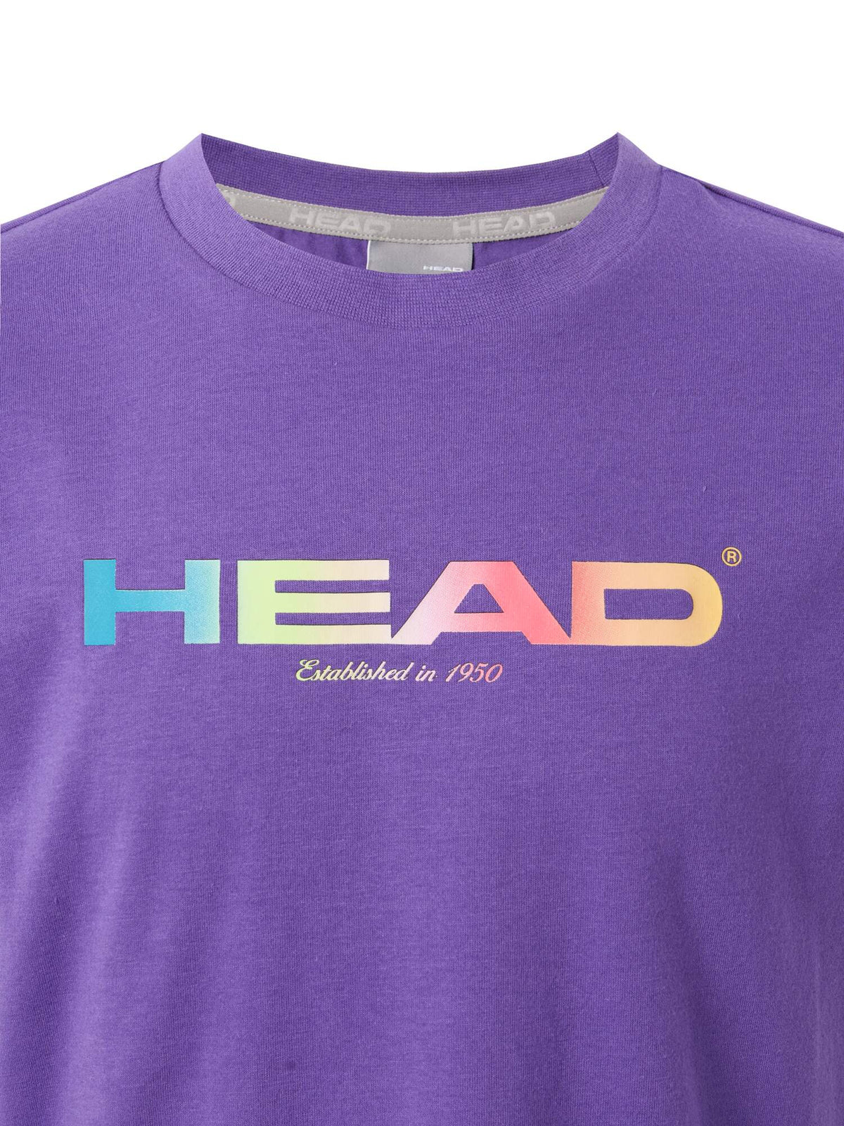 HEAD RAINBOW Junior Tennis T-Shirt in Purple - print detail