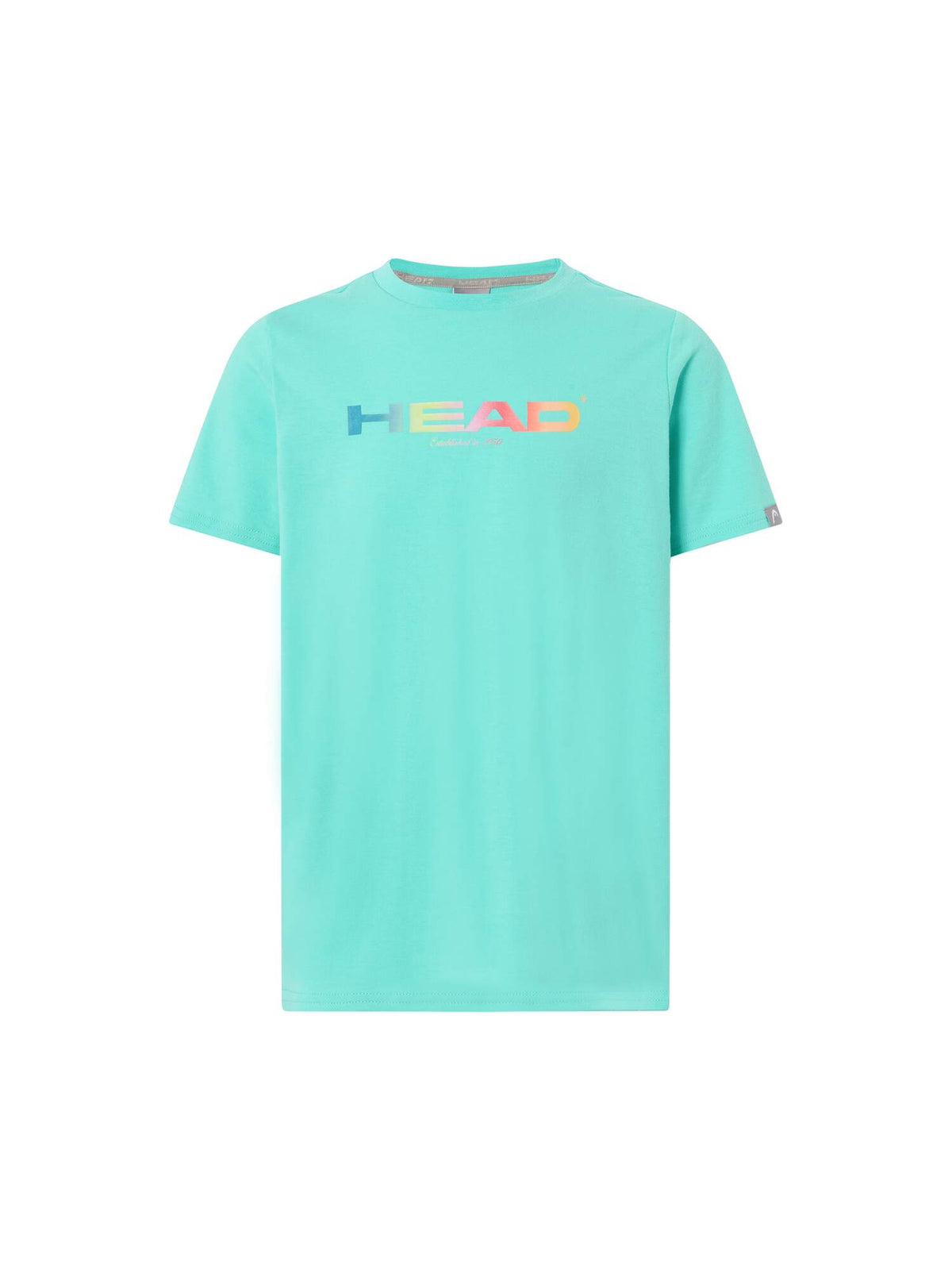 HEAD RAINBOW Junior Tennis T-Shirt in Turquoise - front view