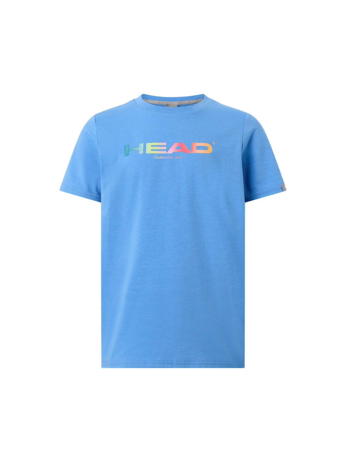 HEAD RAINBOW Junior Tennis T-Shirt in Airforce Blue - front view