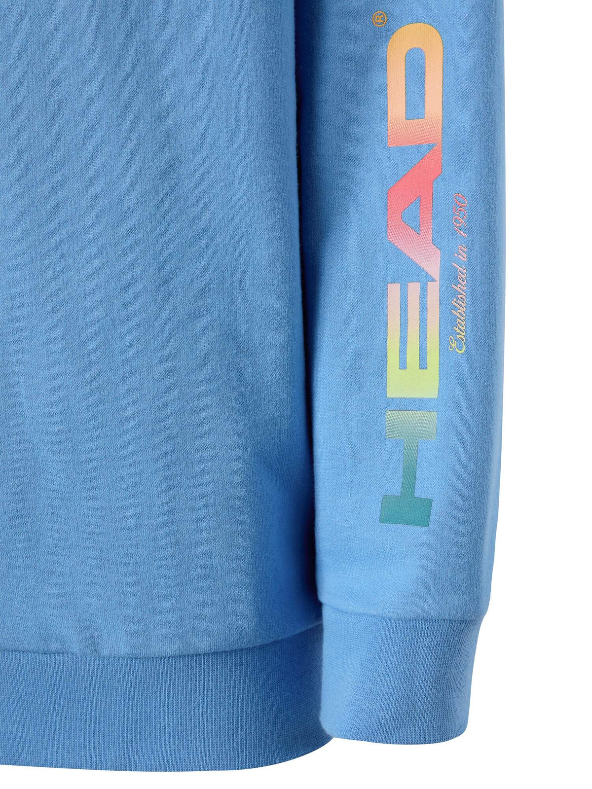 HEAD RALLY Full Zip Junior Tennis Hoodie in Airforce Blue - detail