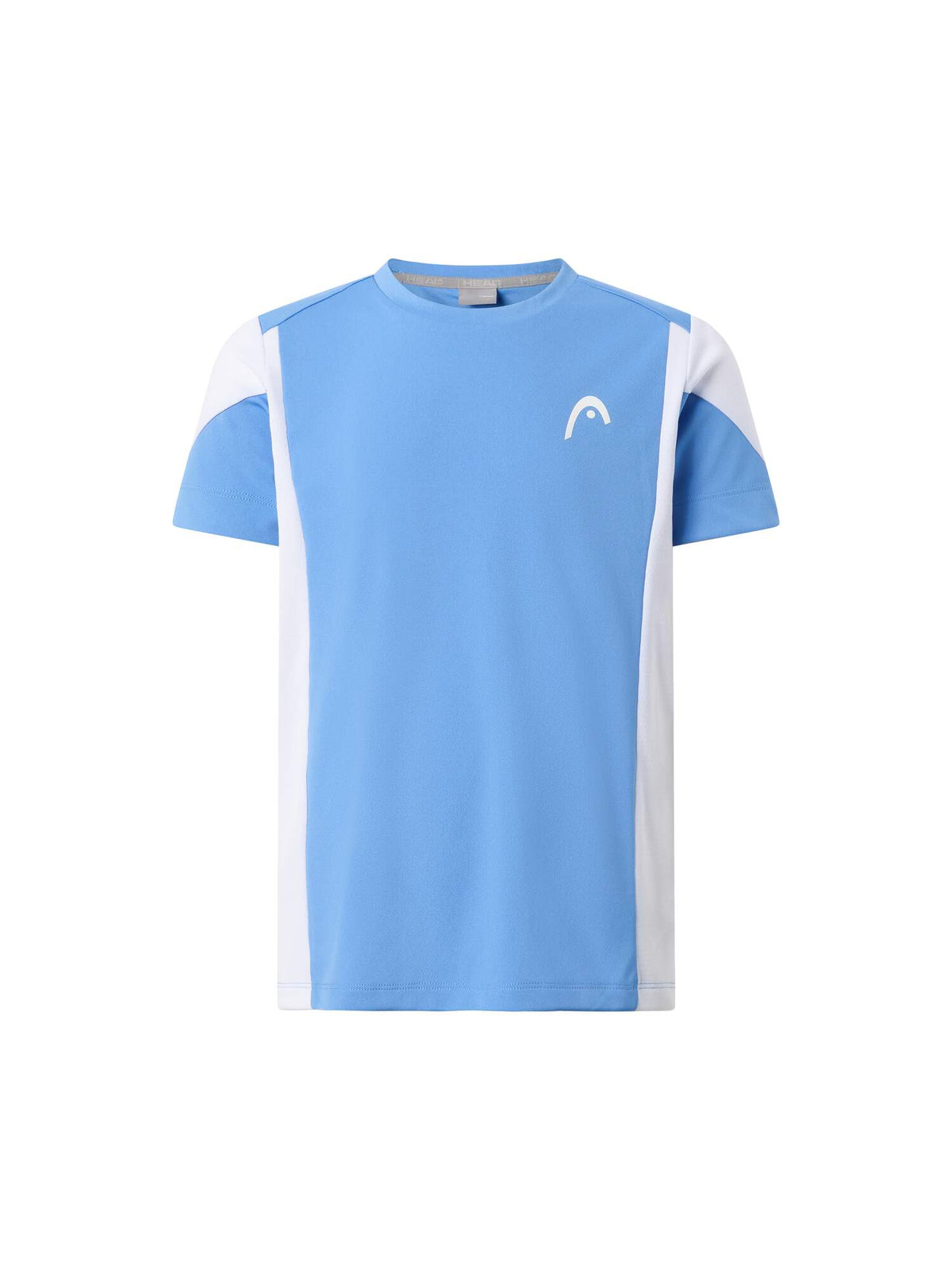 HEAD SLICE Boys Tennis T-Shirt in Airforce Blue/White - front view