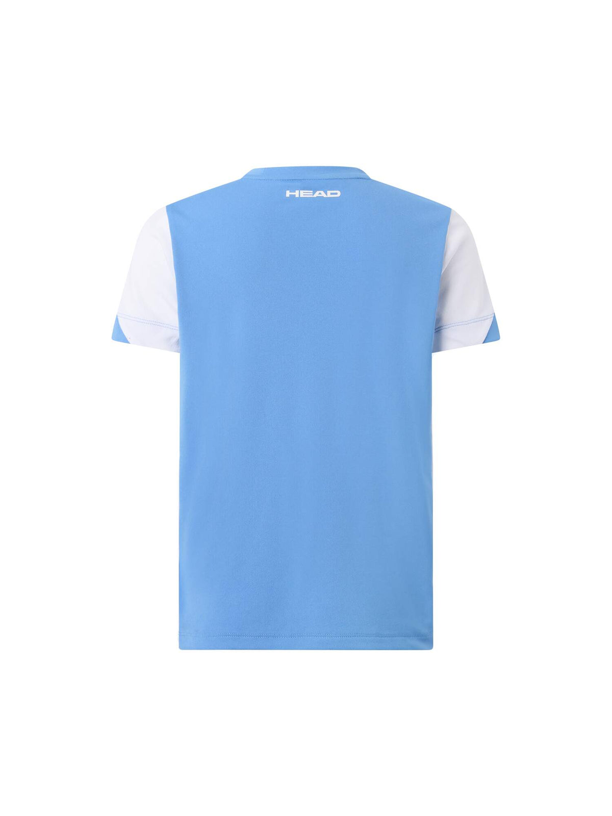 HEAD SLICE Boys Tennis T-Shirt in Airforce Blue/White - back view