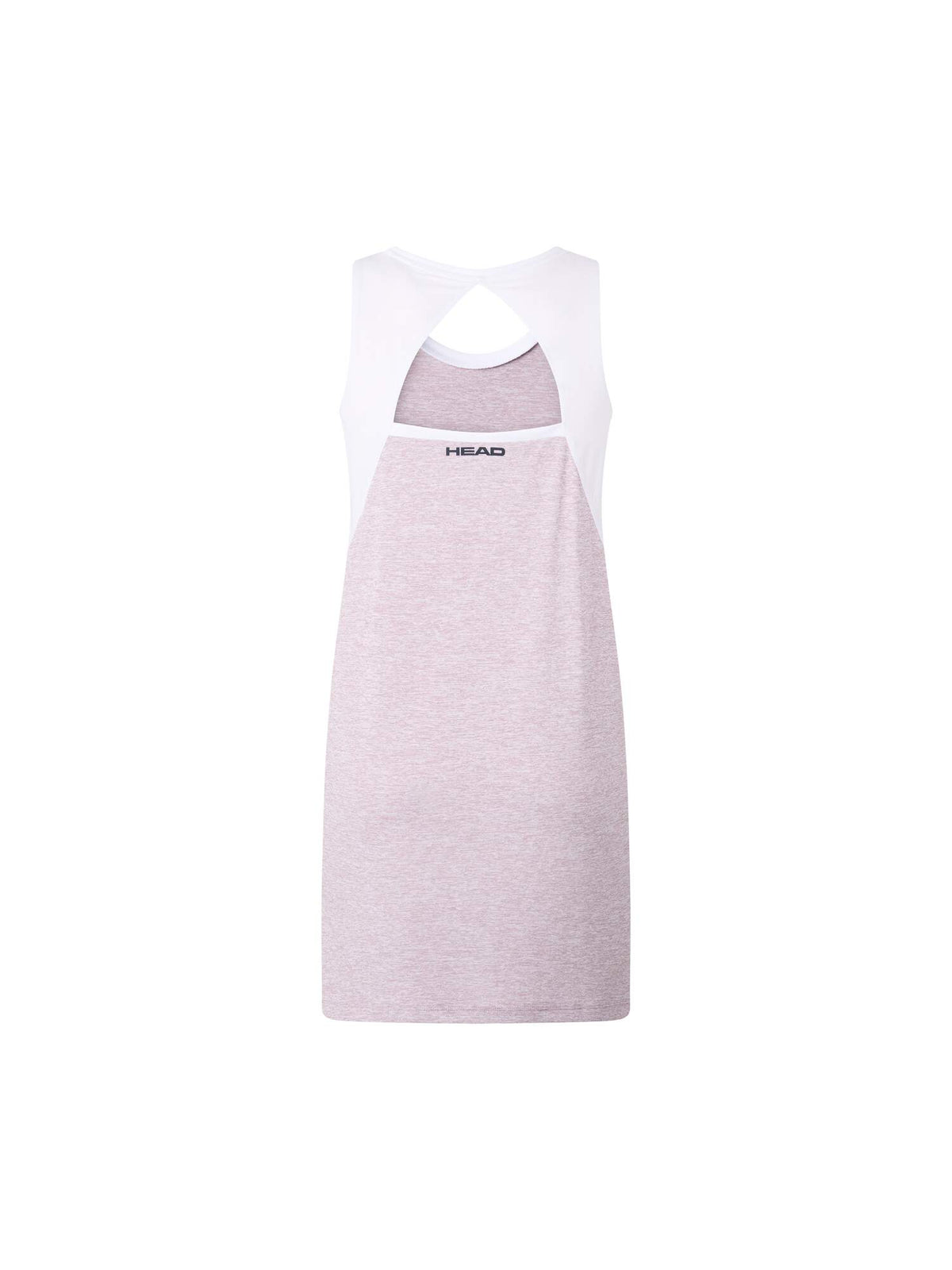 HEAD PLAY Tech Womens Tennis Dress in Dirty Lilac - back view