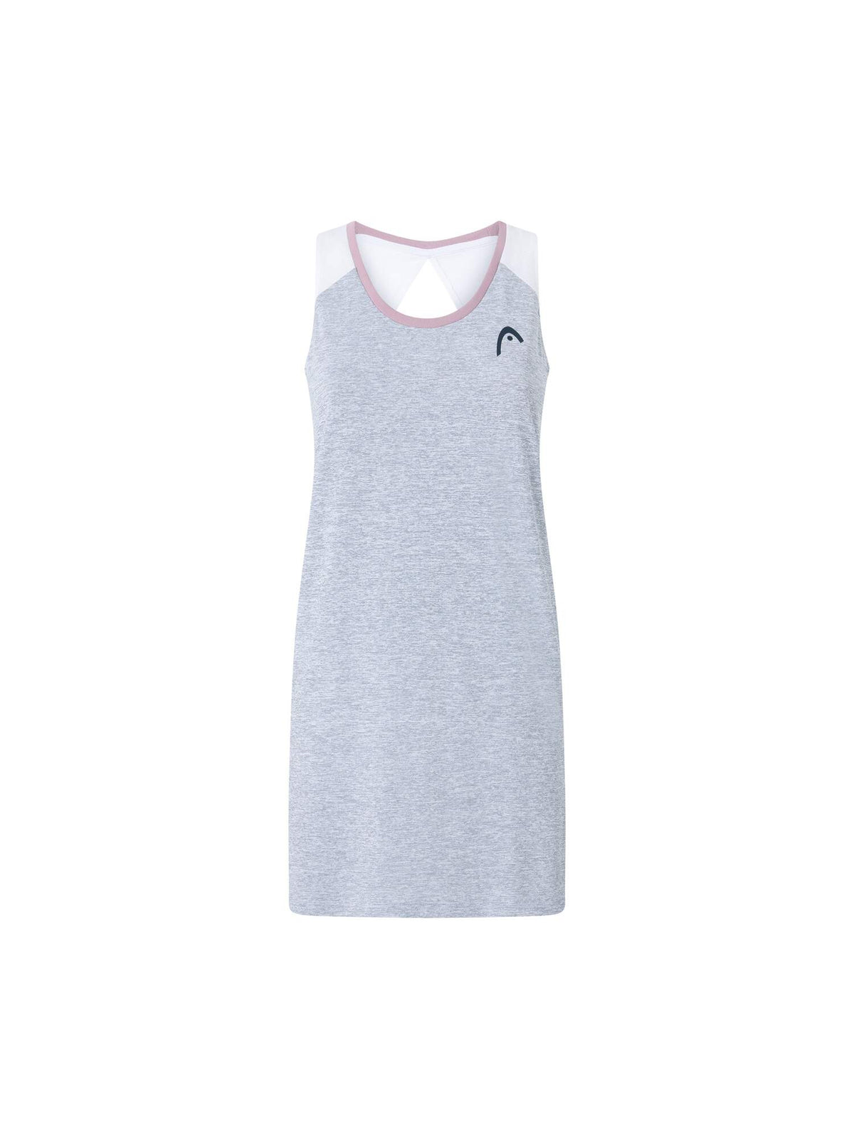 HEAD PLAY Tech Womens Tennis Dress in Slate - front view