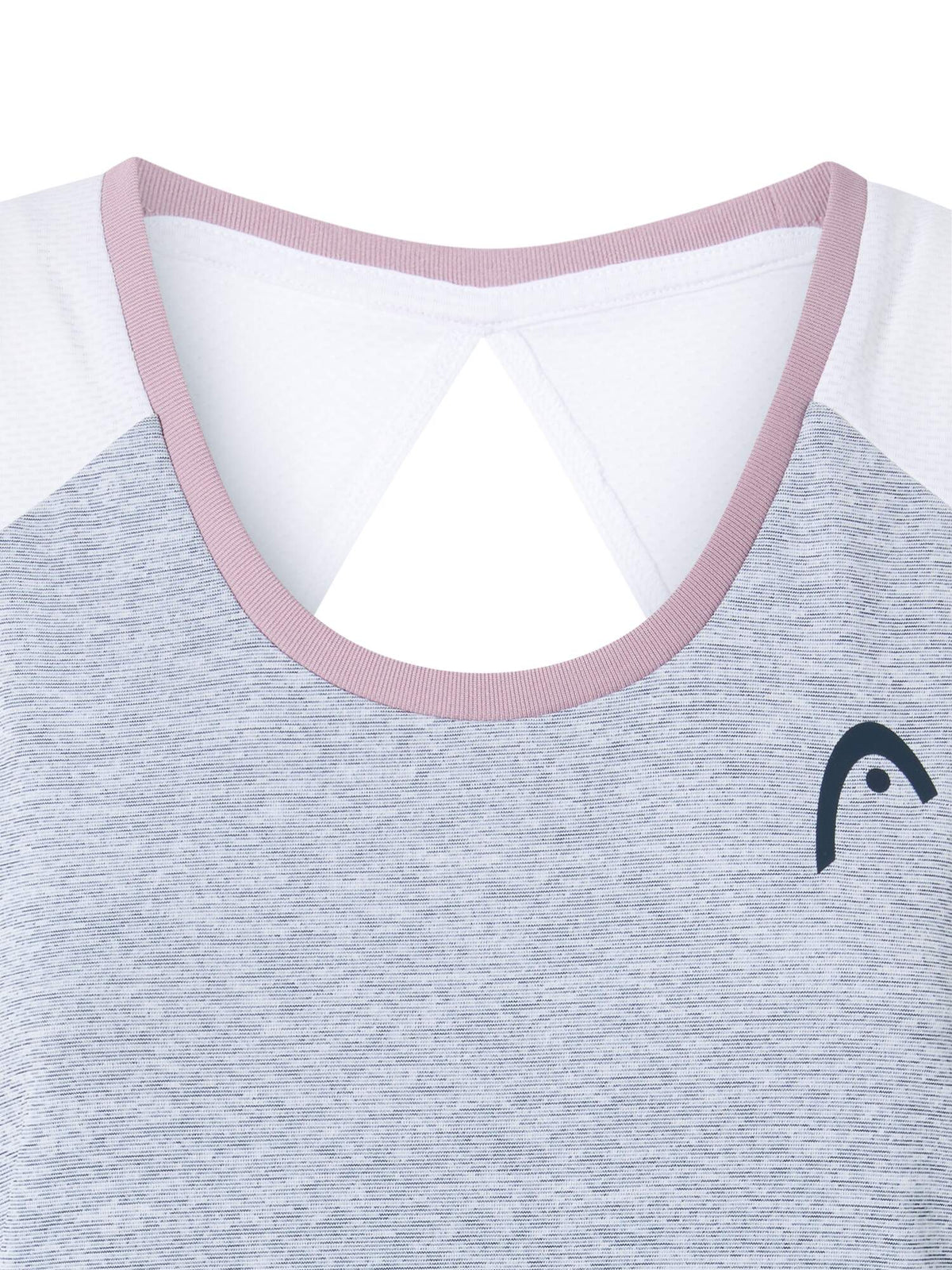 HEAD PLAY Tech Womens Tennis Dress in Slate - back cutout detail