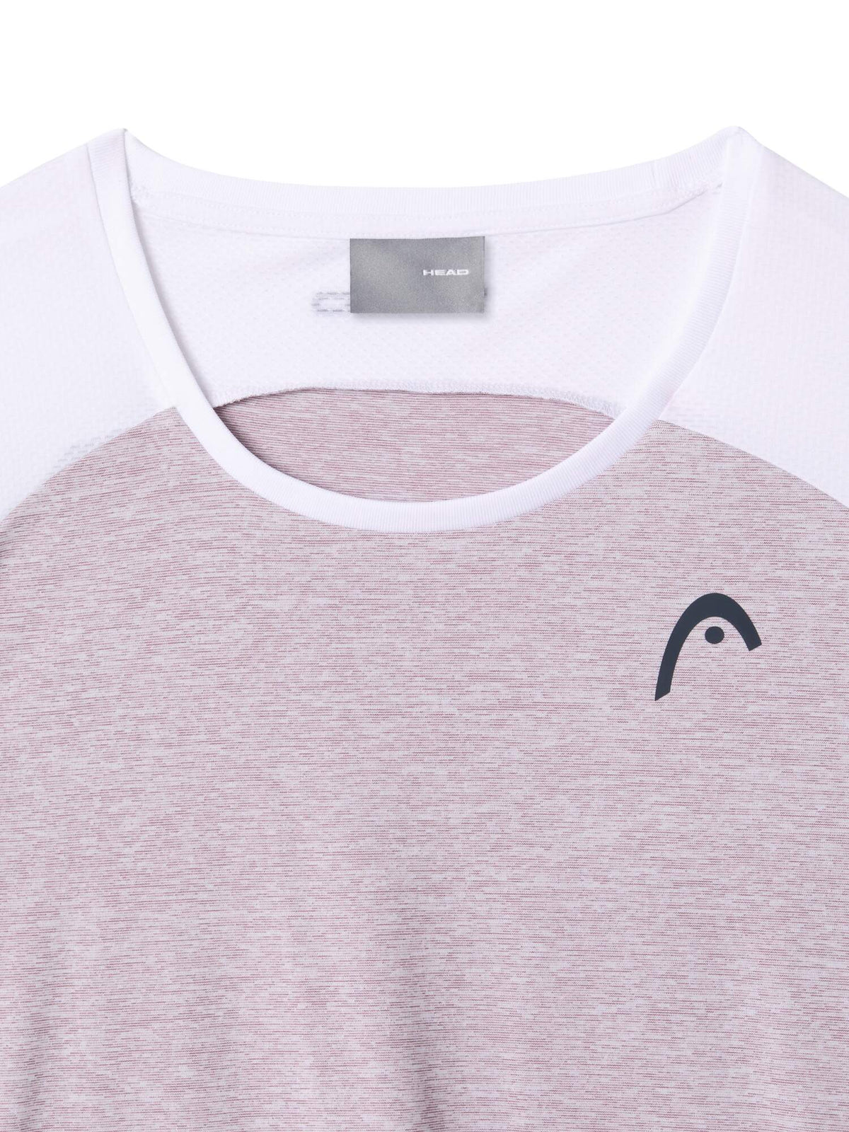 HEAD PLAY Tech Womens Tennis T-Shirt in Dirty Lilac - detail