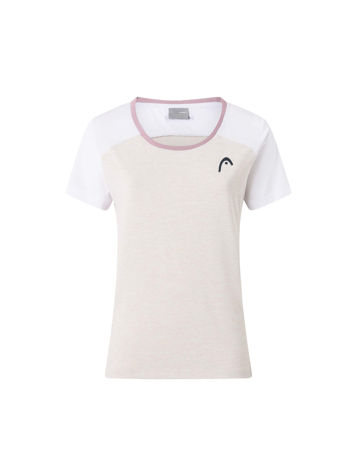HEAD PLAY Tech Womens Tennis T-Shirt in White - front view