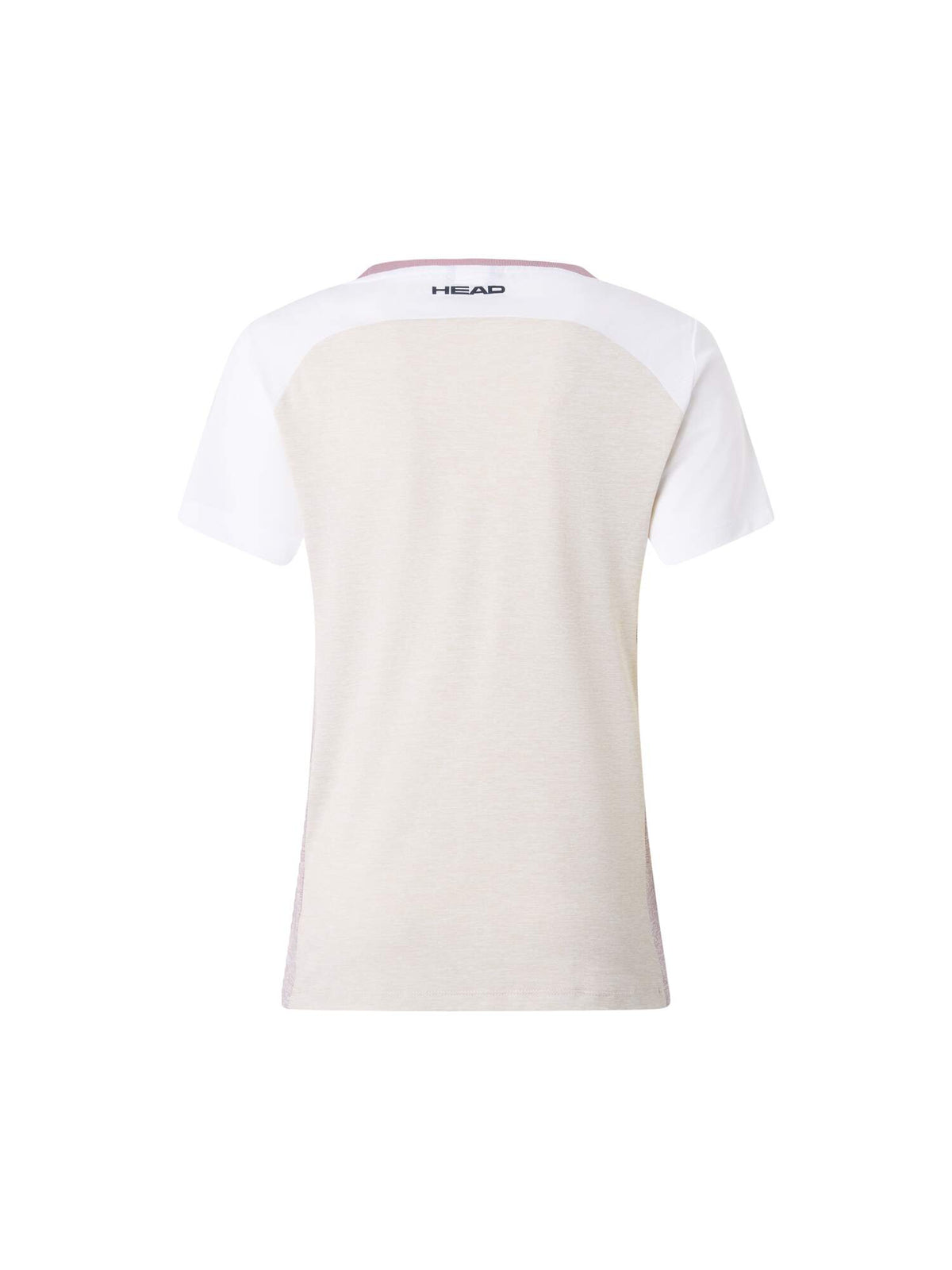 HEAD PLAY Tech Womens Tennis T-Shirt in White - back view