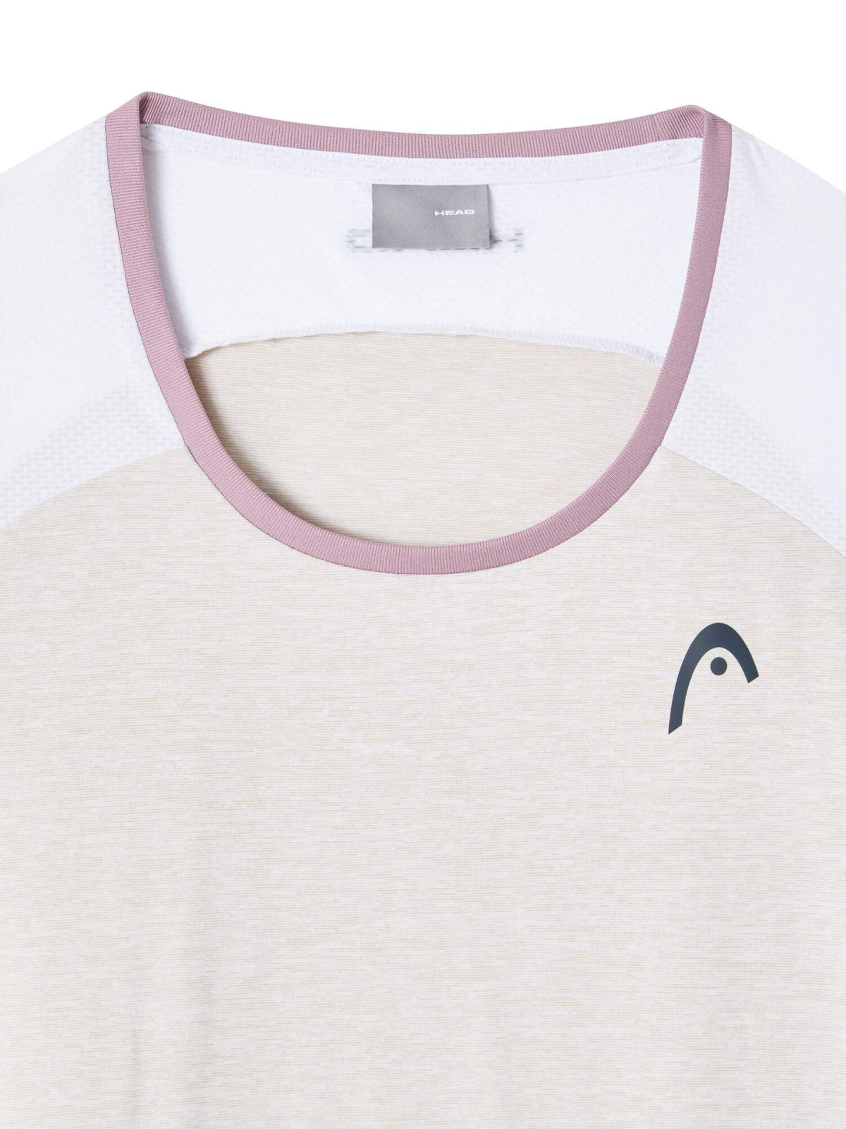 HEAD PLAY Tech Womens Tennis T-Shirt in White - detail