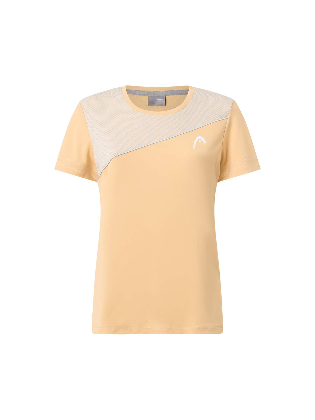 HEAD TIE-BREAK Tennis T-Shirt Womens in Apricot/Light Blue - front view
