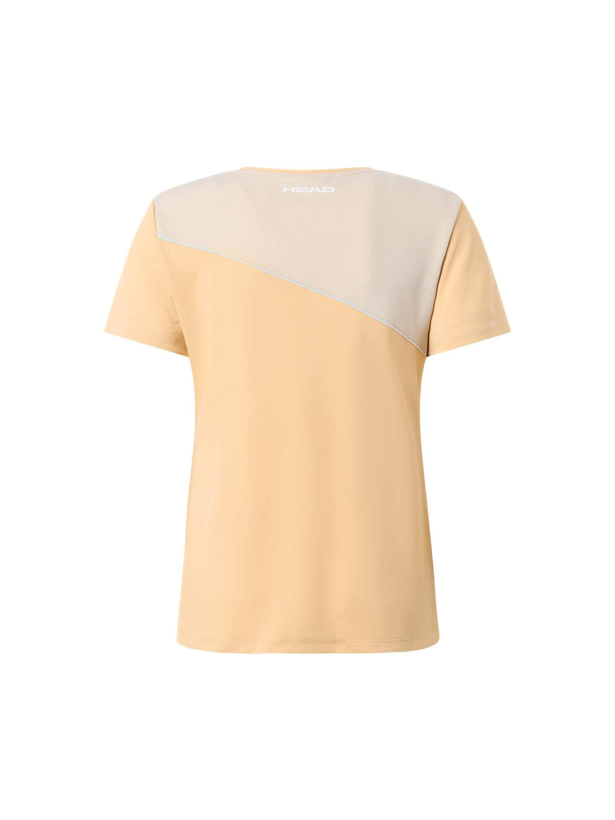 HEAD TIE-BREAK Tennis T-Shirt Womens in Apricot/Light Blue - back view