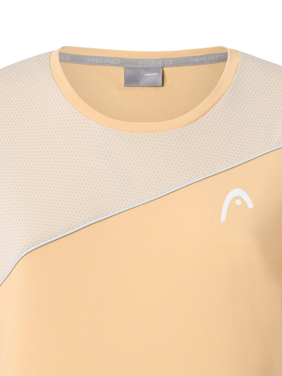 HEAD TIE-BREAK Tennis T-Shirt Womens in Apricot/Light Blue - detail