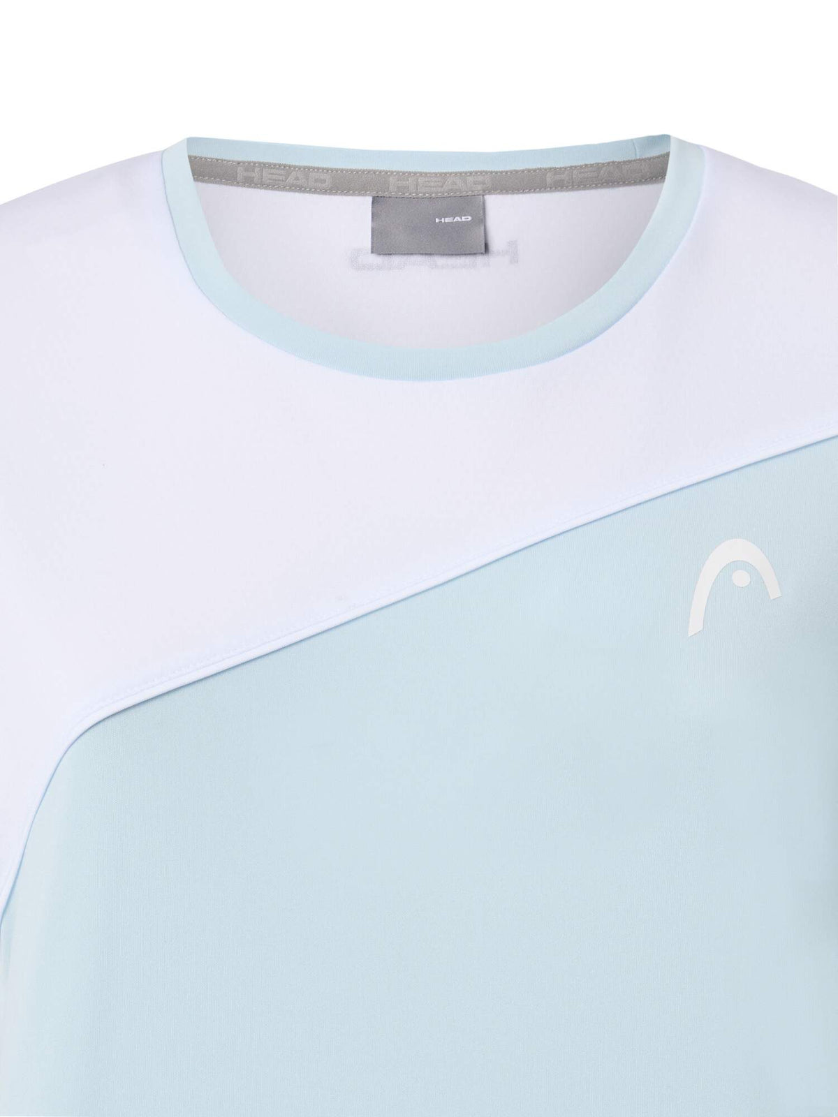 HEAD TIE-BREAK Tennis T-Shirt Womens in Light Blue/White - detail