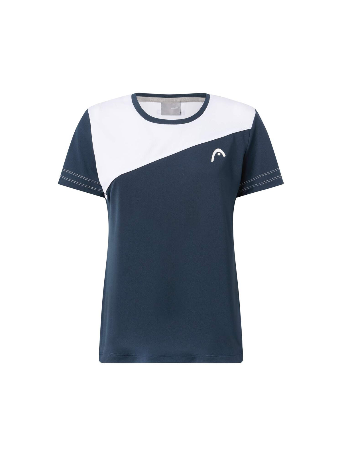 HEAD TIE-BREAK Tennis T-Shirt Womens in Navy/White - front view
