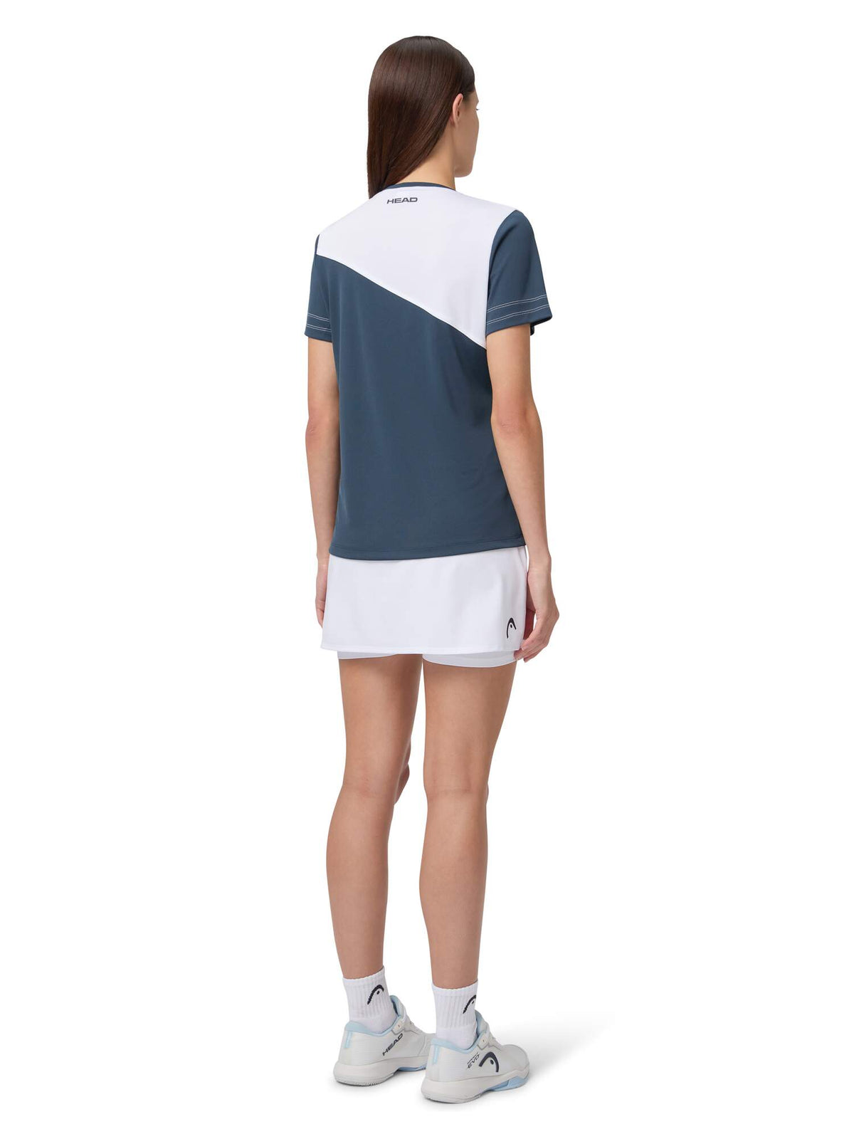 HEAD TIE-BREAK Tennis T-Shirt Womens in Navy/White - lifestyle