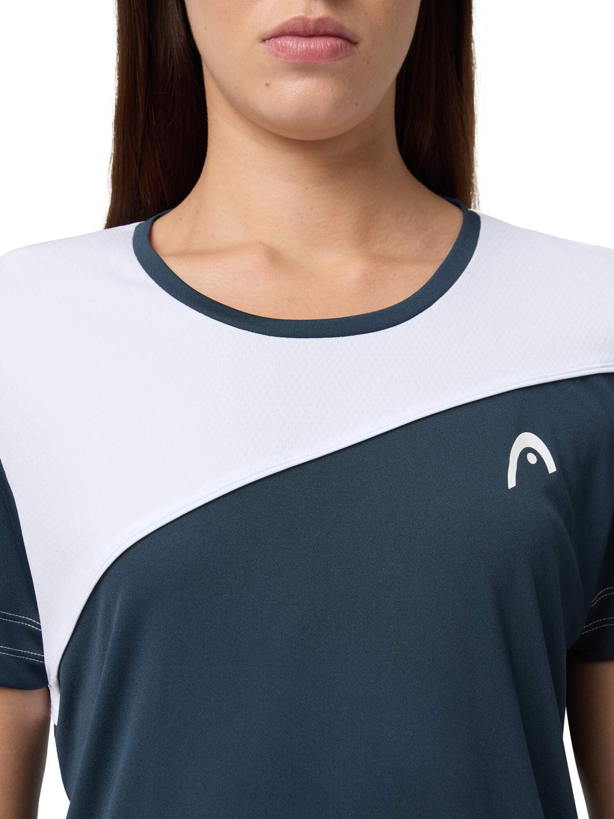 HEAD TIE-BREAK Tennis T-Shirt Womens in Navy/White - detail