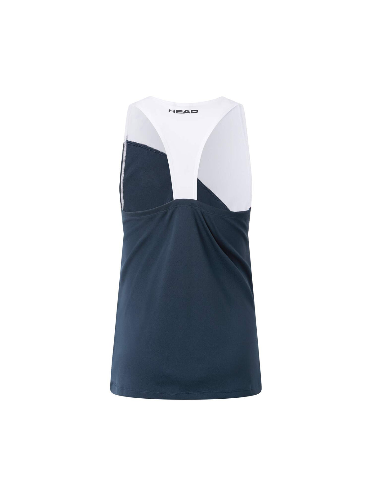 HEAD SPIRIT Womens Tennis Tank Top in Navy/White - back view
