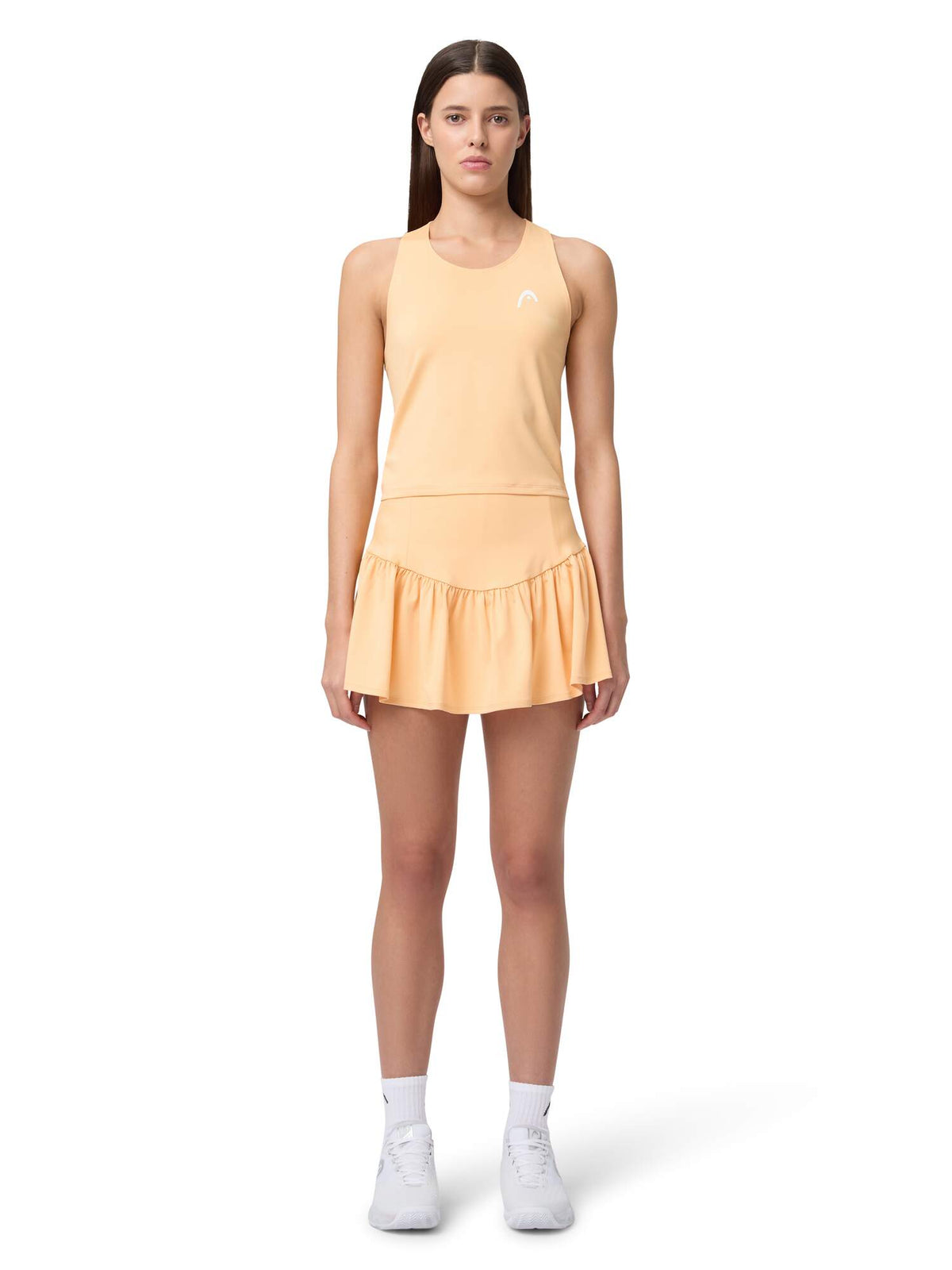 HEAD MOVE Womens Tennis Tank Top in Apricot - lifestyle front