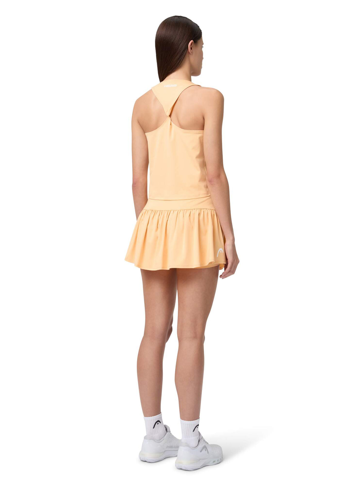 HEAD MOVE Womens Tennis Tank Top in Apricot - lifestyle back