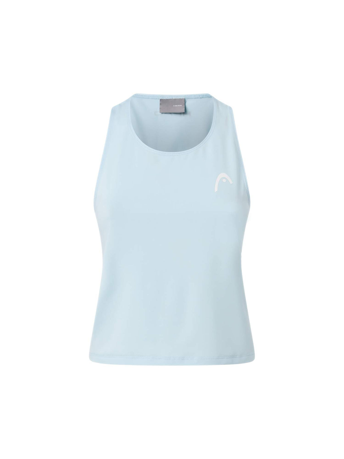 HEAD MOVE Womens Tennis Tank Top in Light Blue - front view