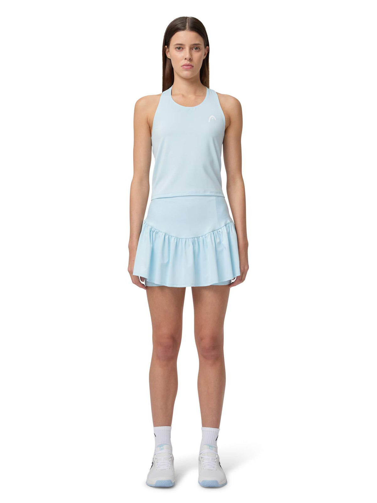 HEAD MOVE Womens Tennis Tank Top in Light Blue - lifestyle front