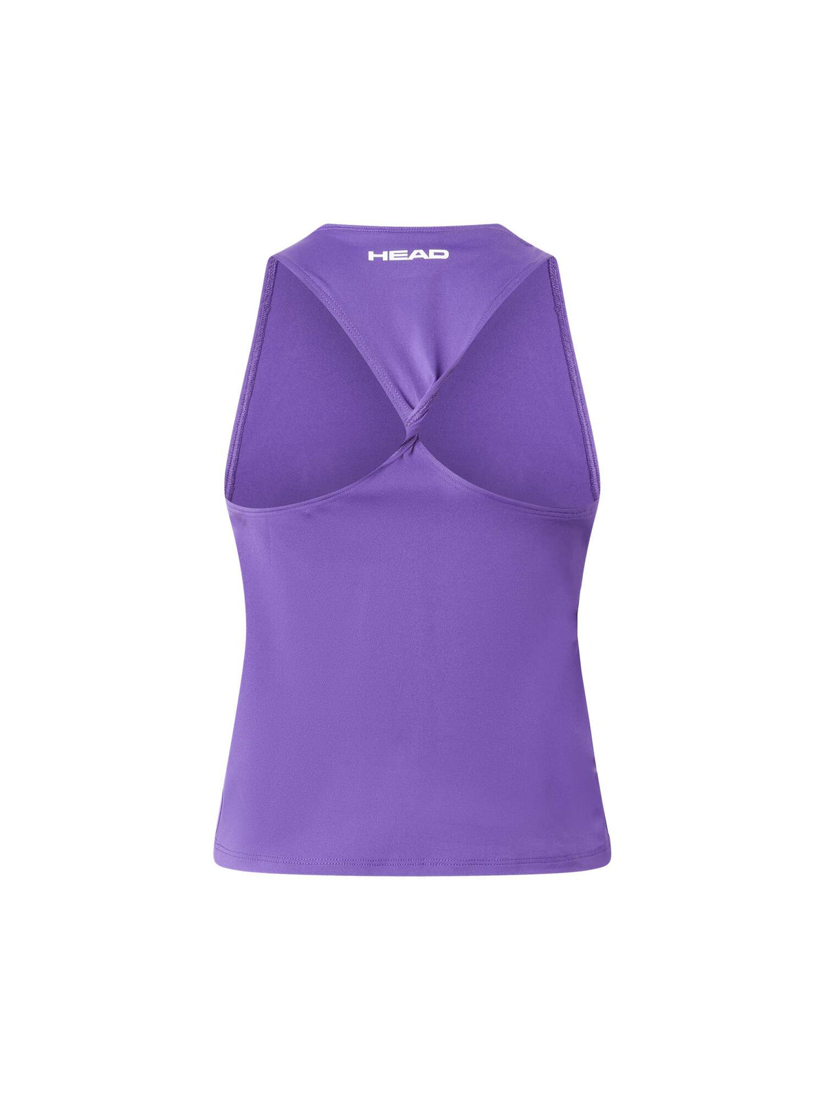 HEAD MOVE Womens Tennis Tank Top in Purple - back view