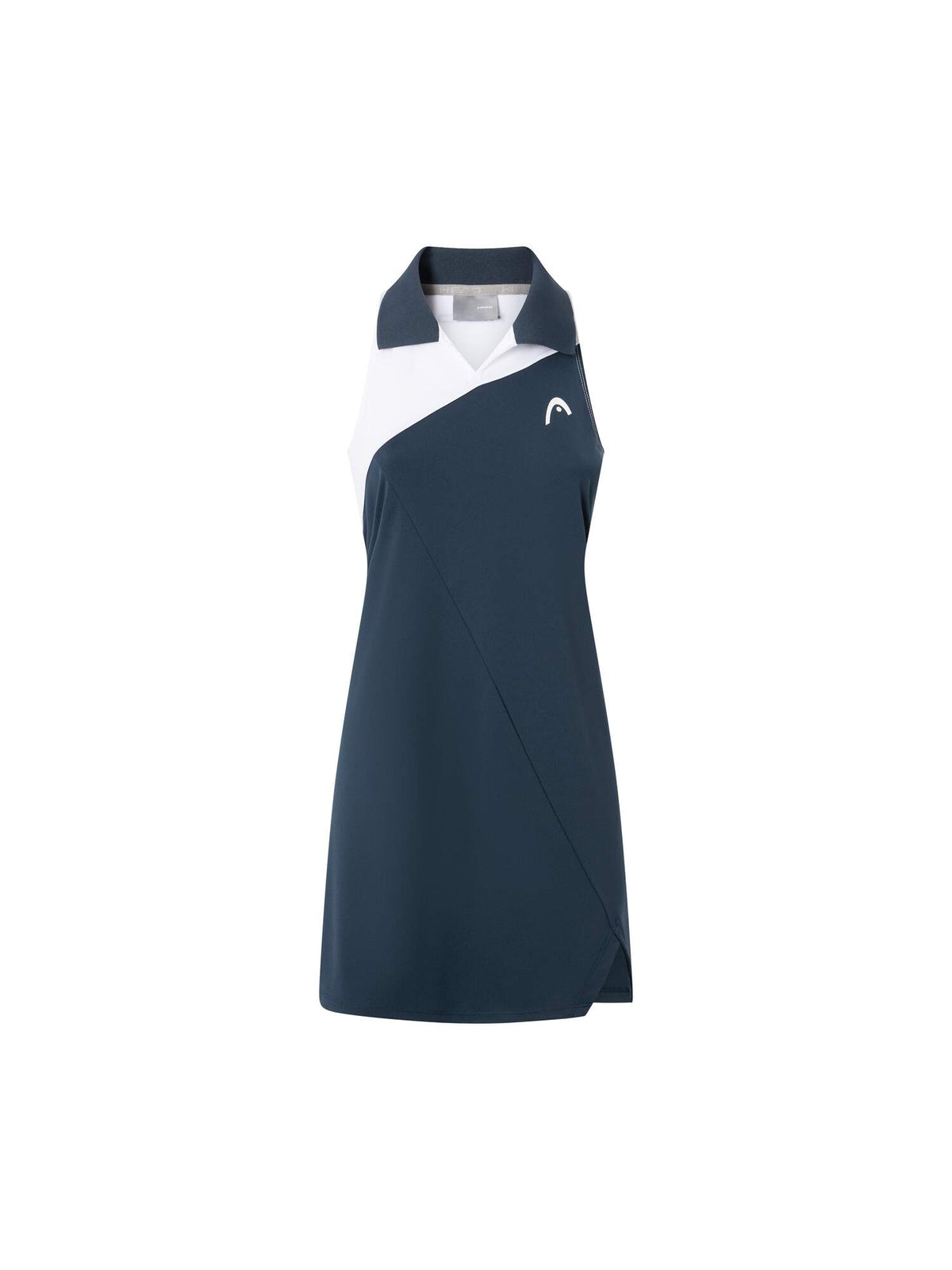 HEAD SPIRIT Womens Tennis Dress in Navy/White - front view